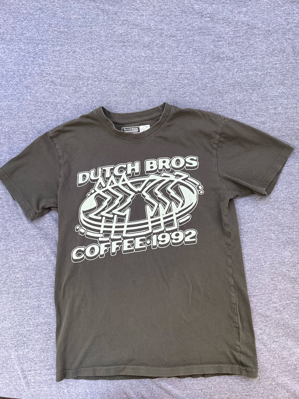 Dutch Bros Black Graphic Short Sleeve Tee with White Logo